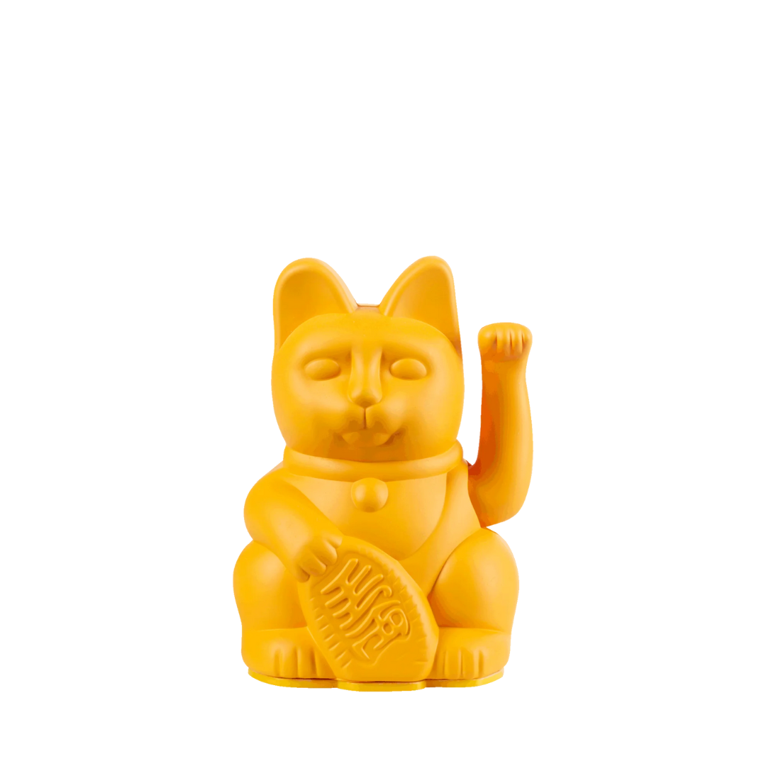 Mini Lucky Cat | Deep Yellow