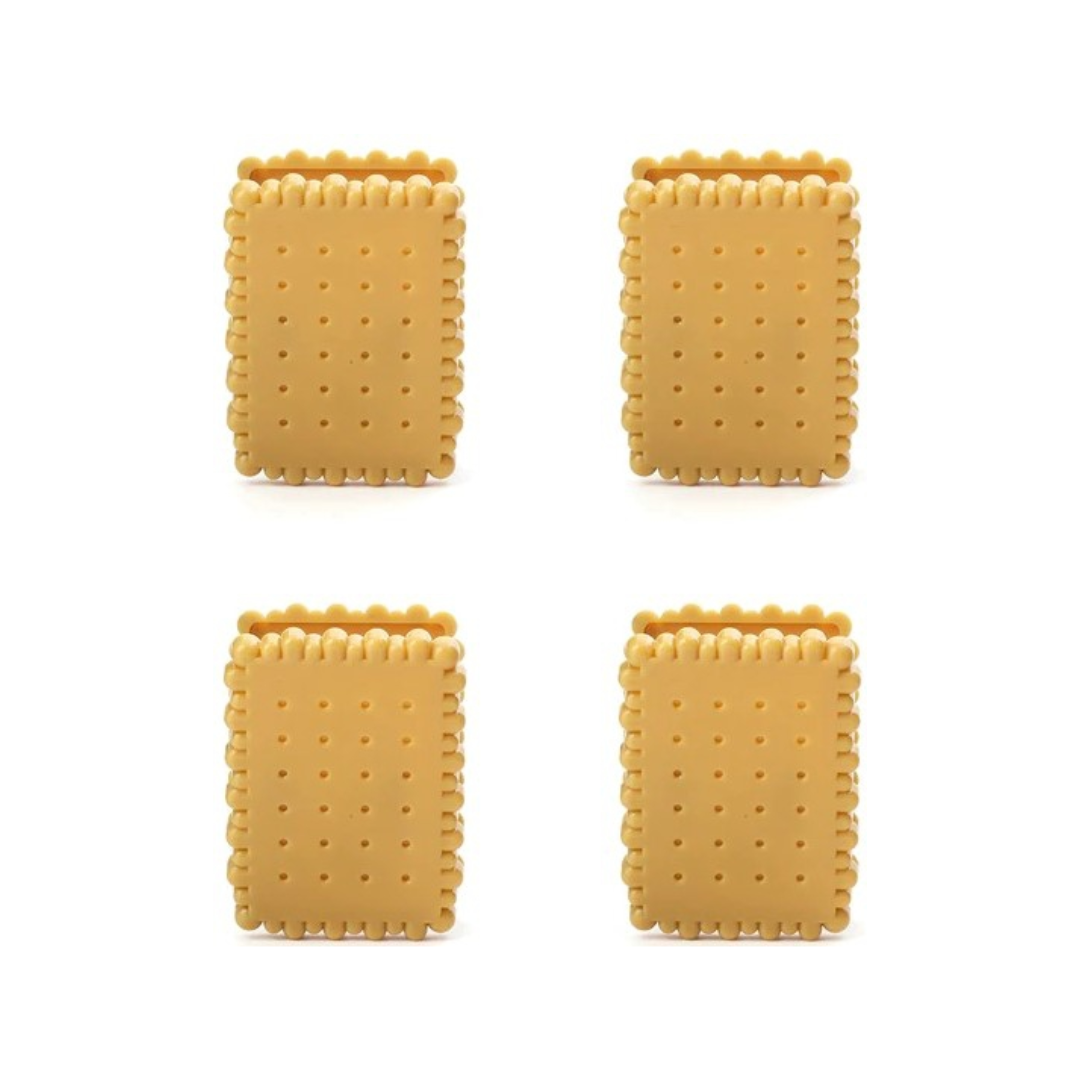Bag Clips Set of 4 | Biscuit