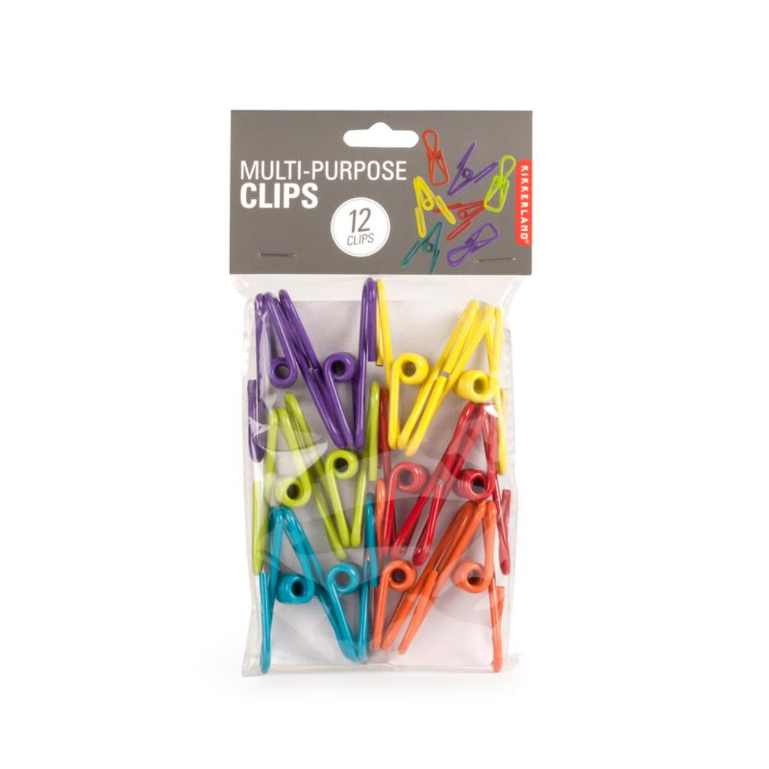 Bag Clips Set of 6 | Multi