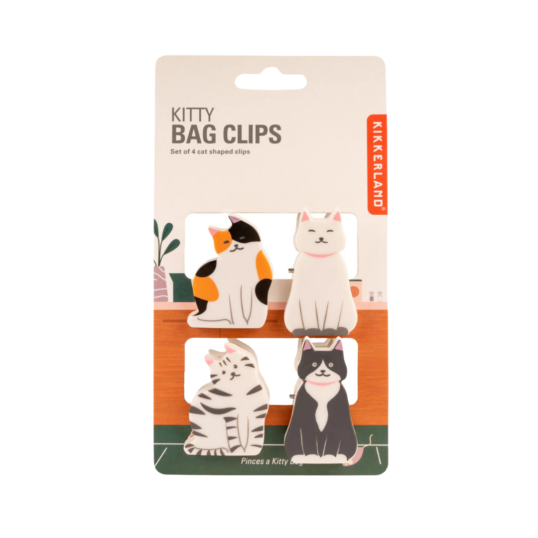 Bag Clips Set of 4 | Cat