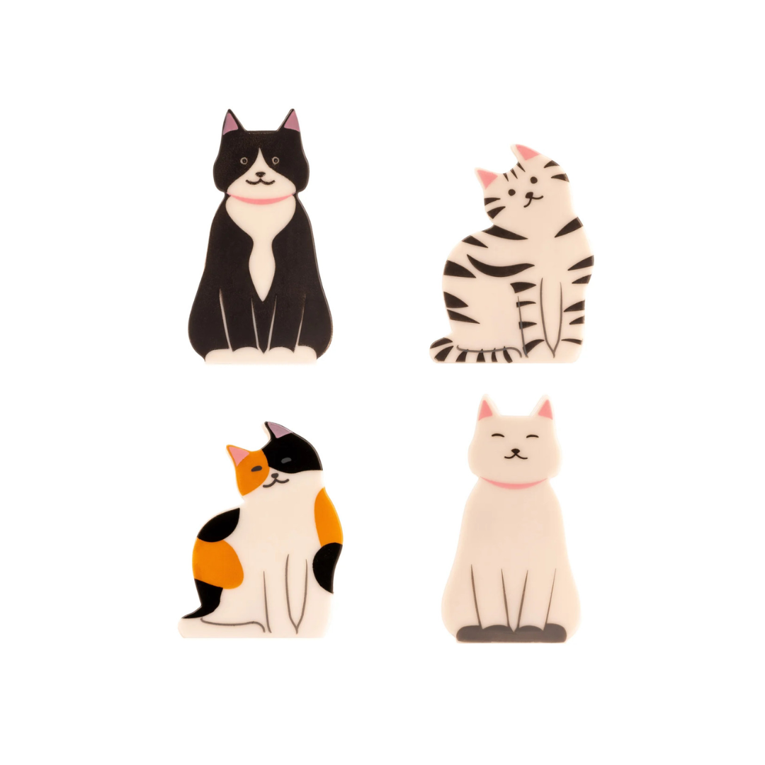Bag Clips Set of 4 | Cat