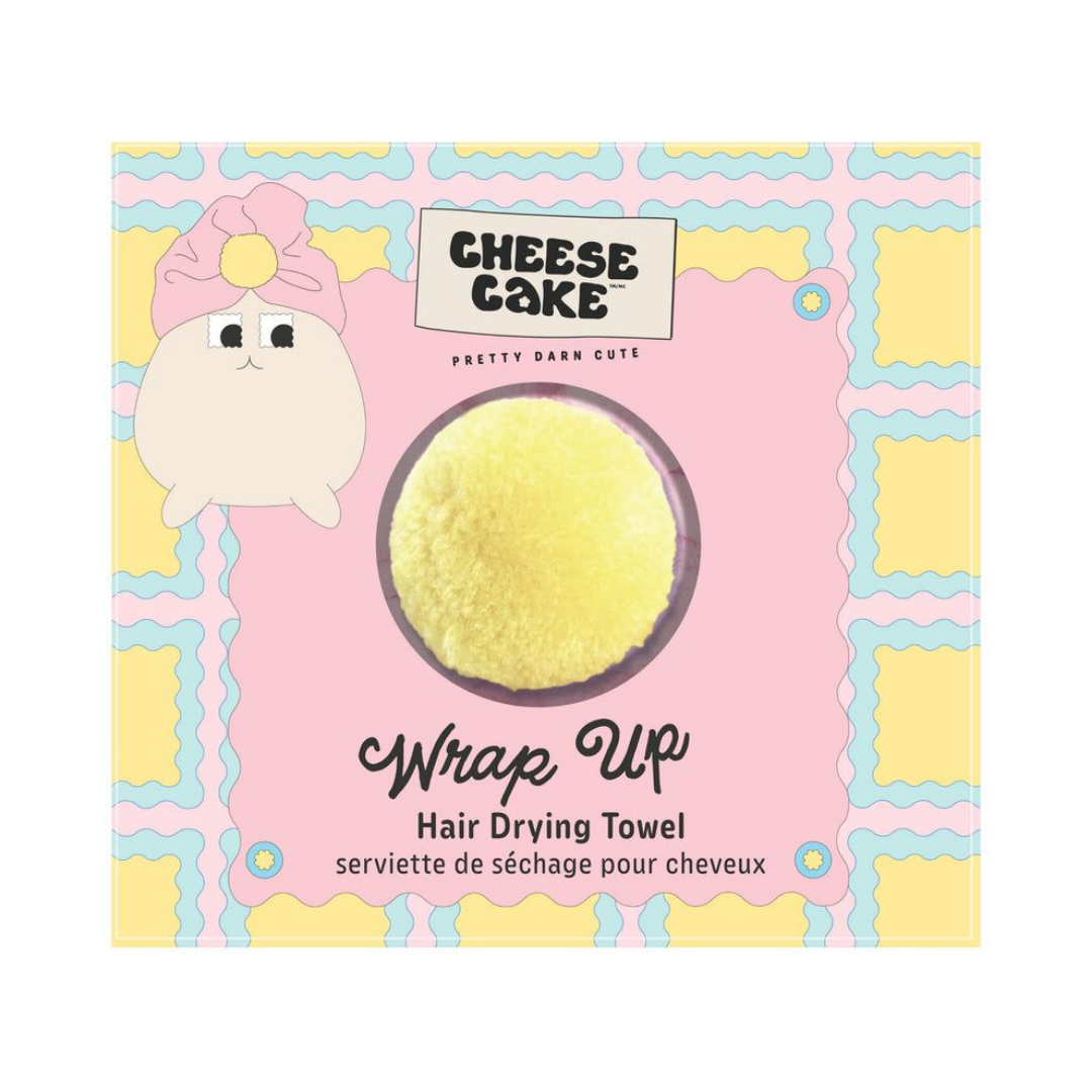 PomPom Turban Towel | Pink & Yellow