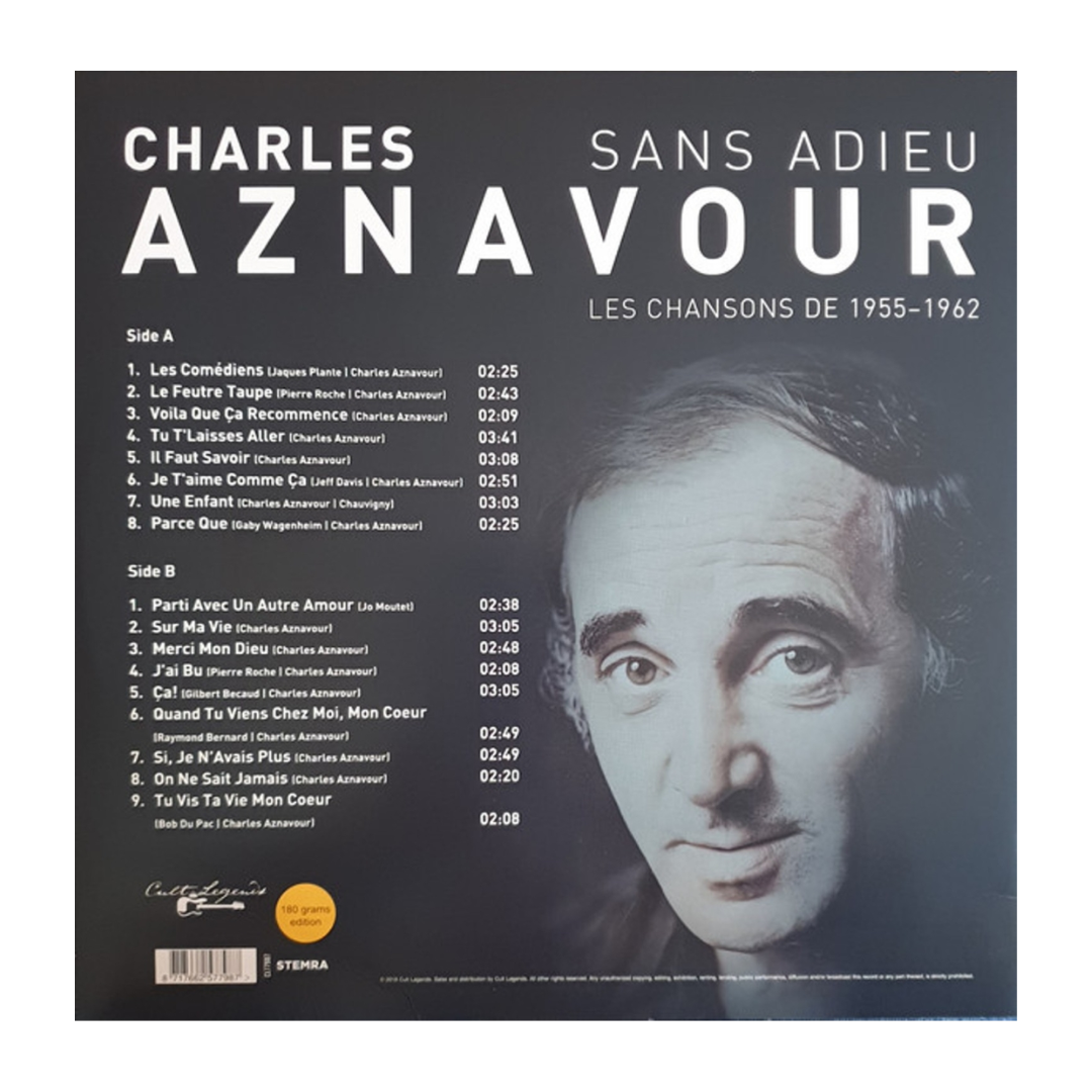 LP Record | Charles Aznavour Sans Adieu