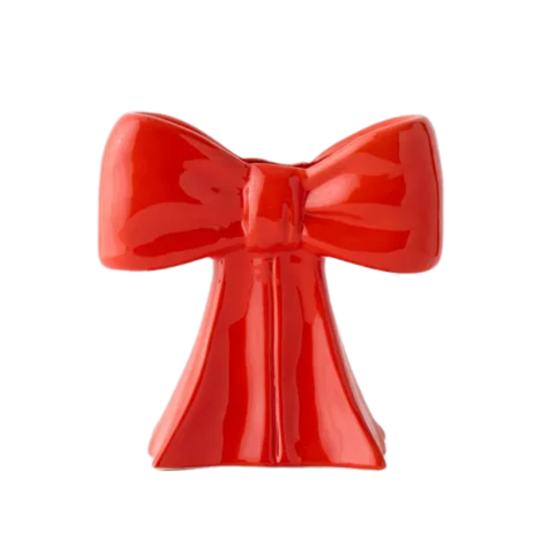 Red Bow Vase