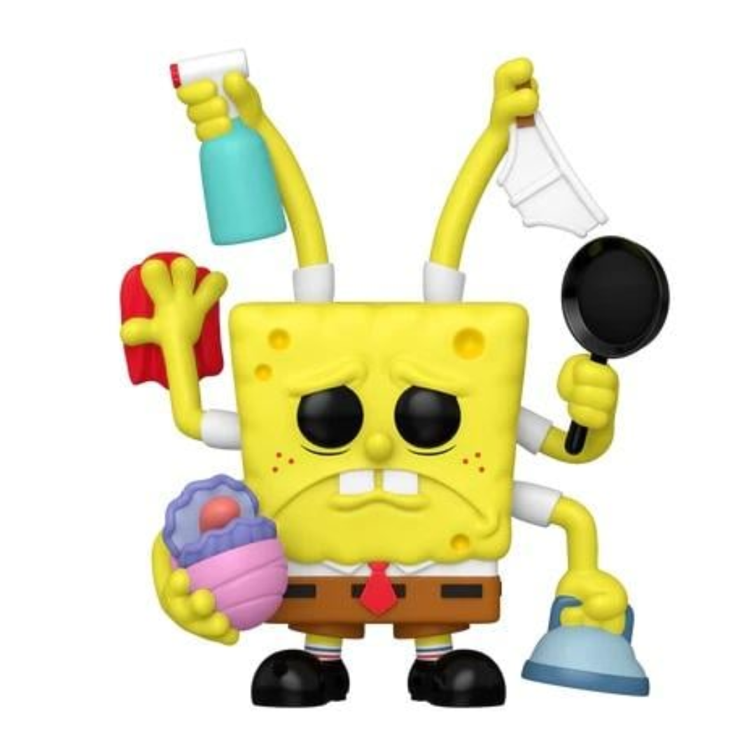 Spongebob Squarepants Funko Pop Premium | Cleaning Spongebob