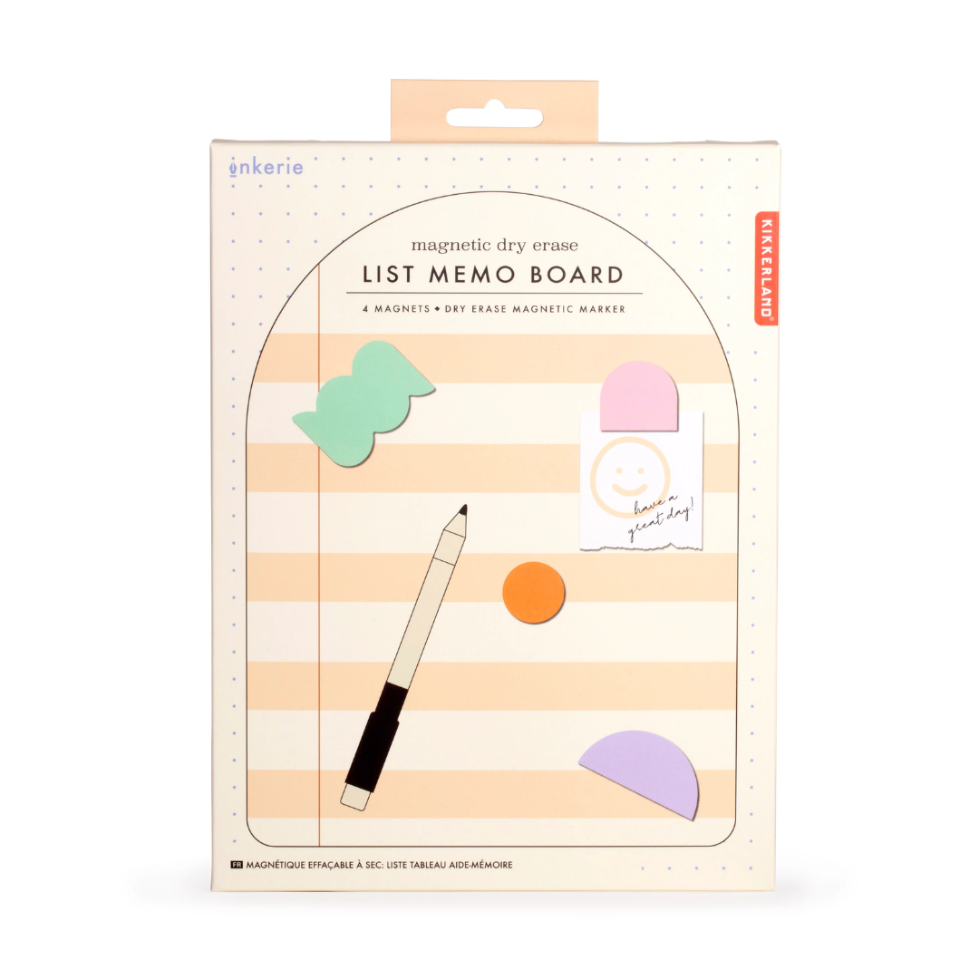 Magnetic Dry-Erase Memo Board | Orange