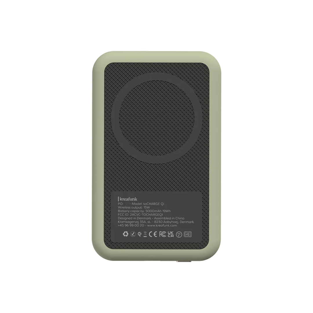 toCHARGE QI Power Bank | Dusty Olive