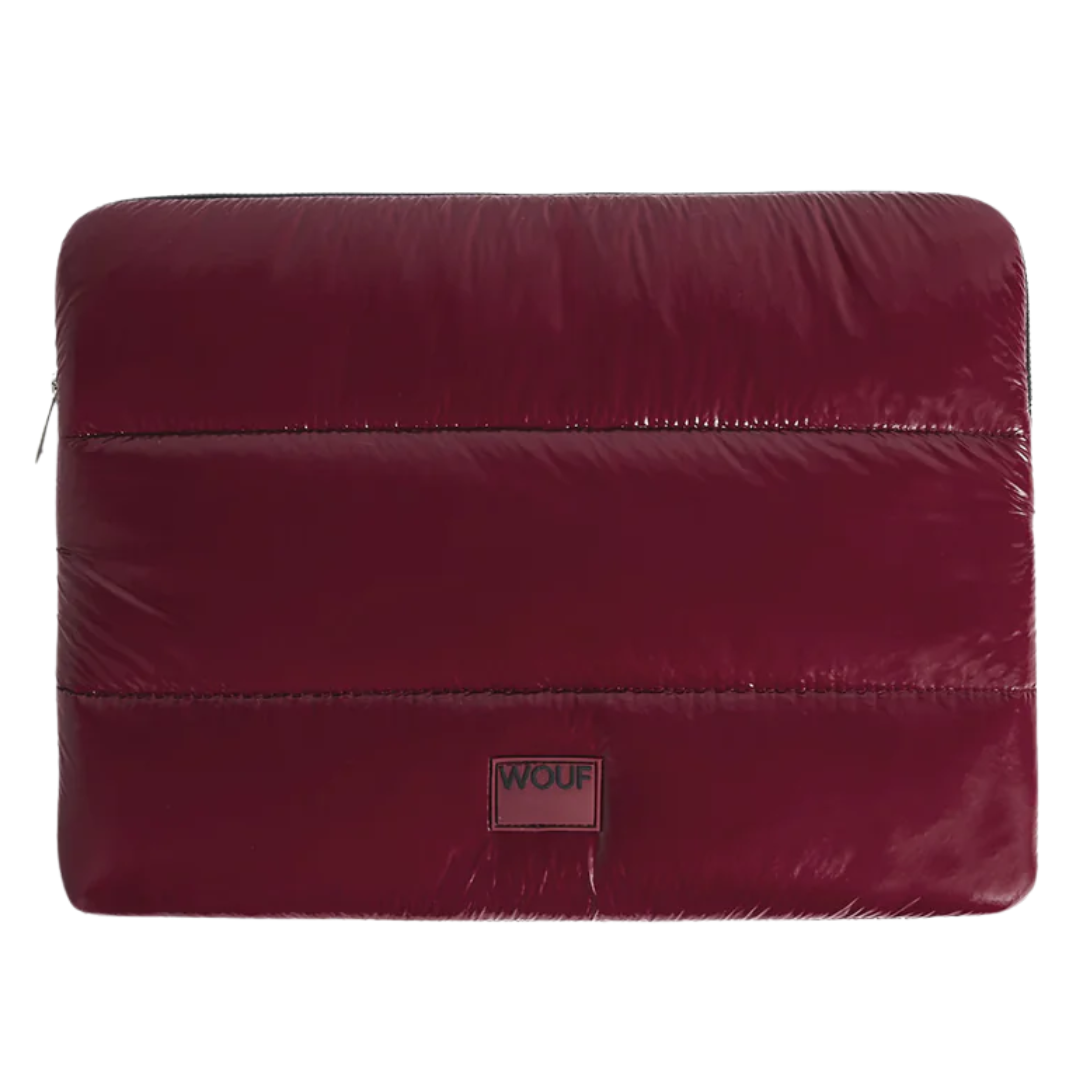 Wouf Laptop Sleeve | Burgundy Glossy