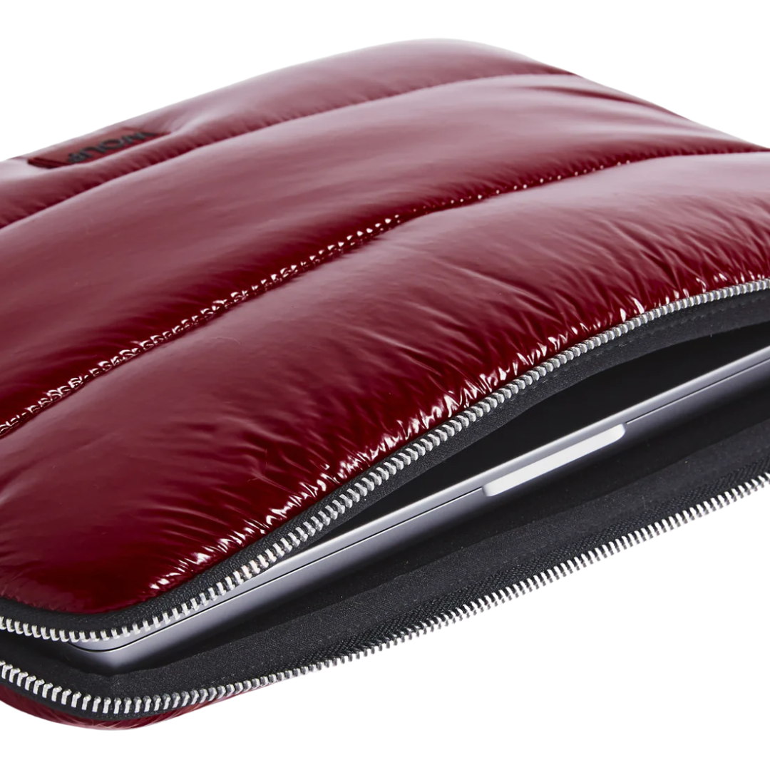 Wouf Laptop Sleeve | Burgundy Glossy