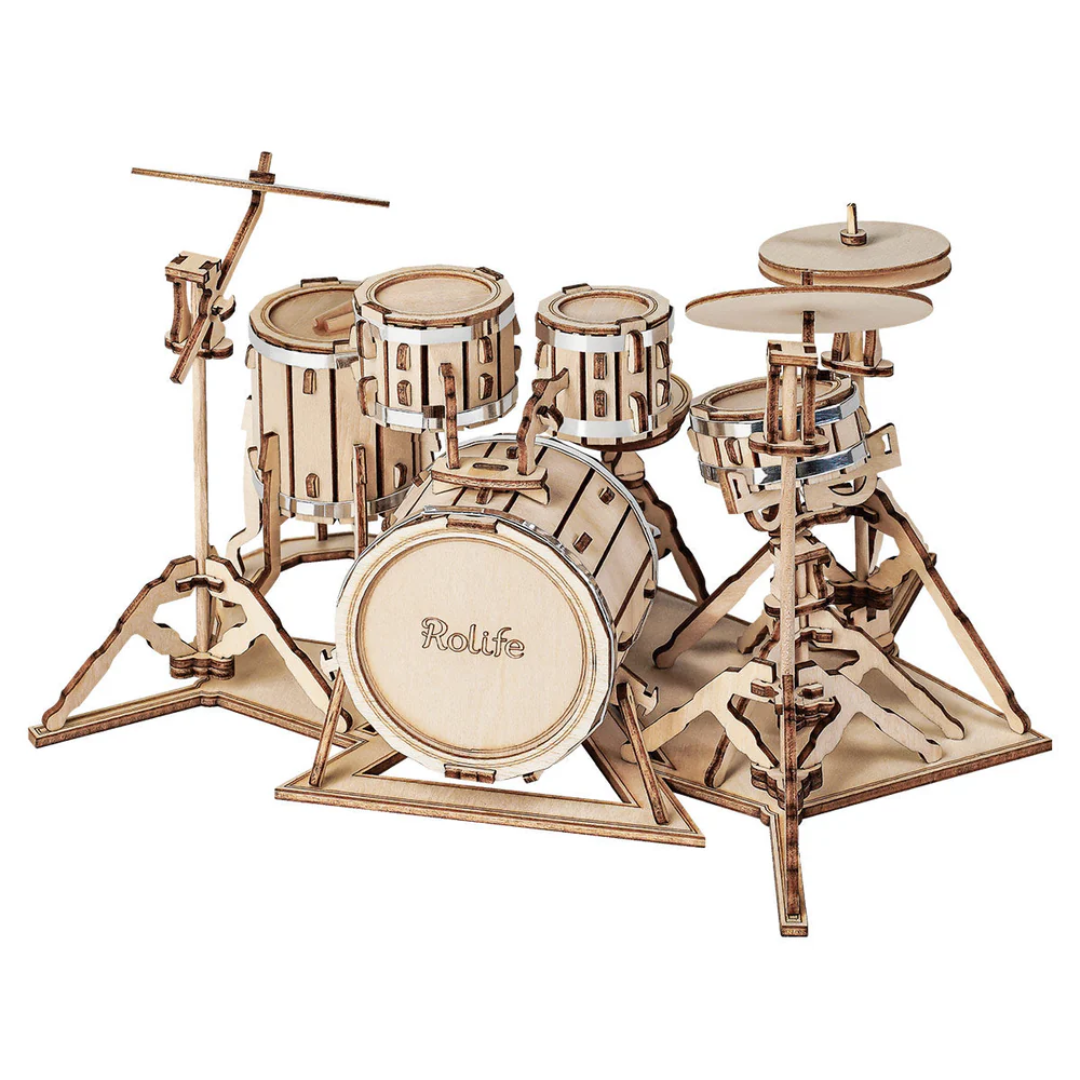 Wooden 3D Puzzle | Drum Kit