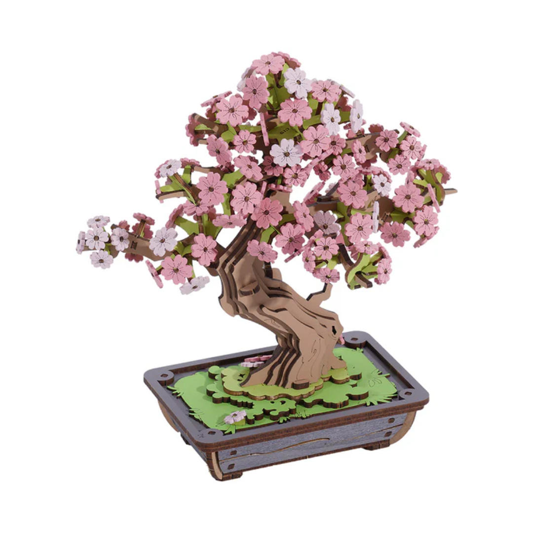Wooden 3D Puzzle | Sakura Bonsai