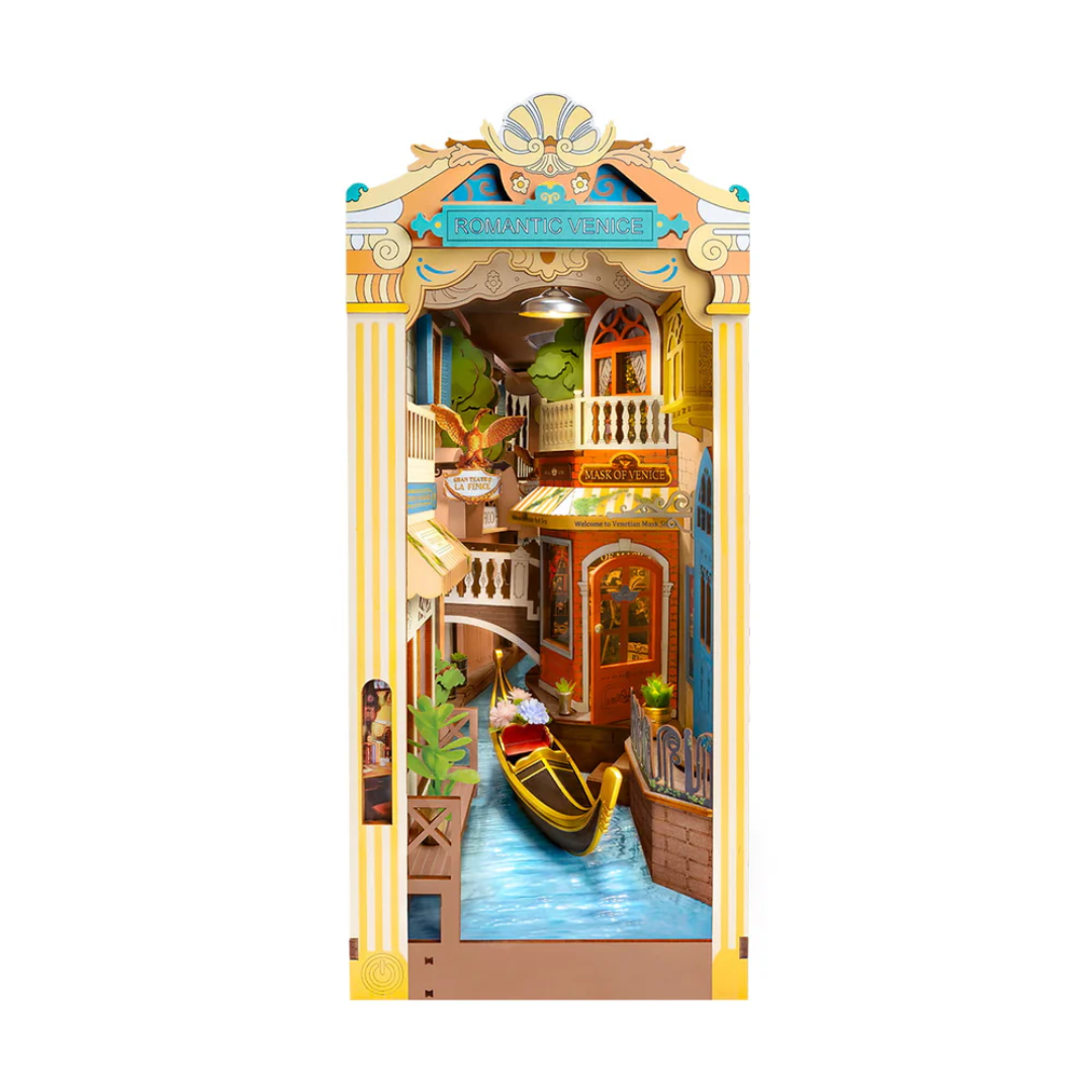 Wooden 3D Puzzle | Romantic Venice Book Nook