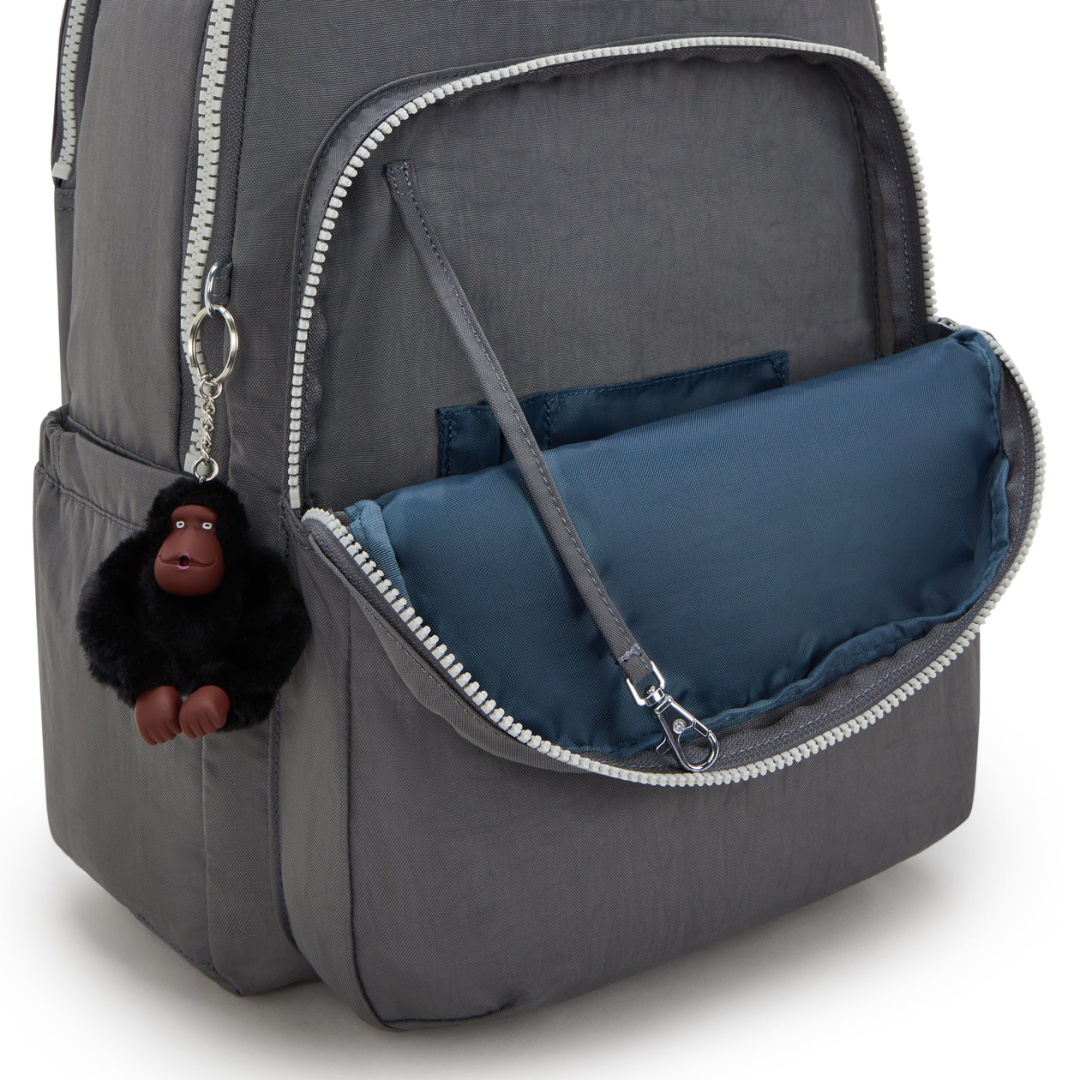 Kipling Seoul Lap Backpack | Back To Grey