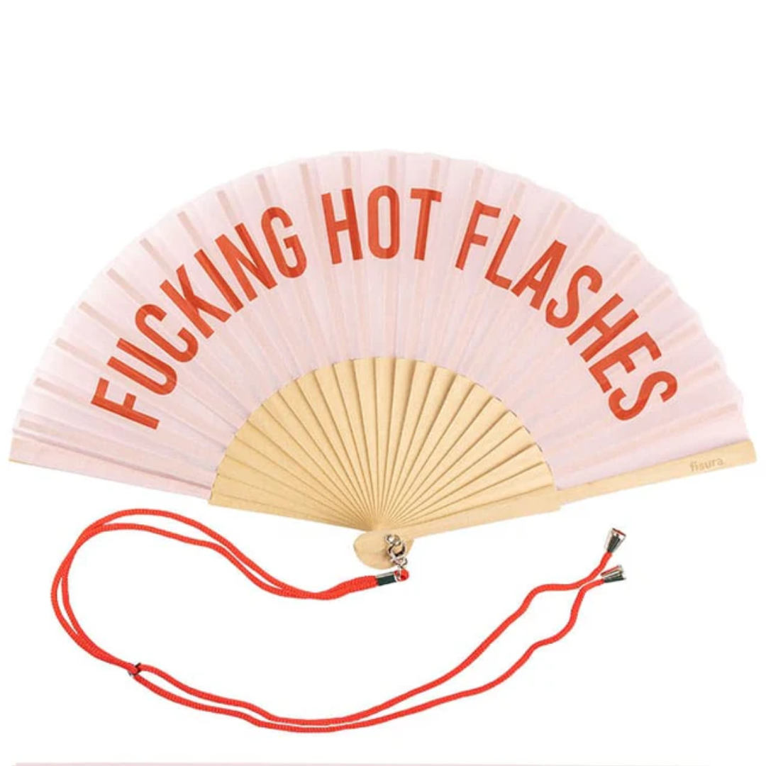 Textile Hand Fan | Fucking Hot Flashes