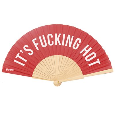 Textile Hand Fan | It's Fucking Hot