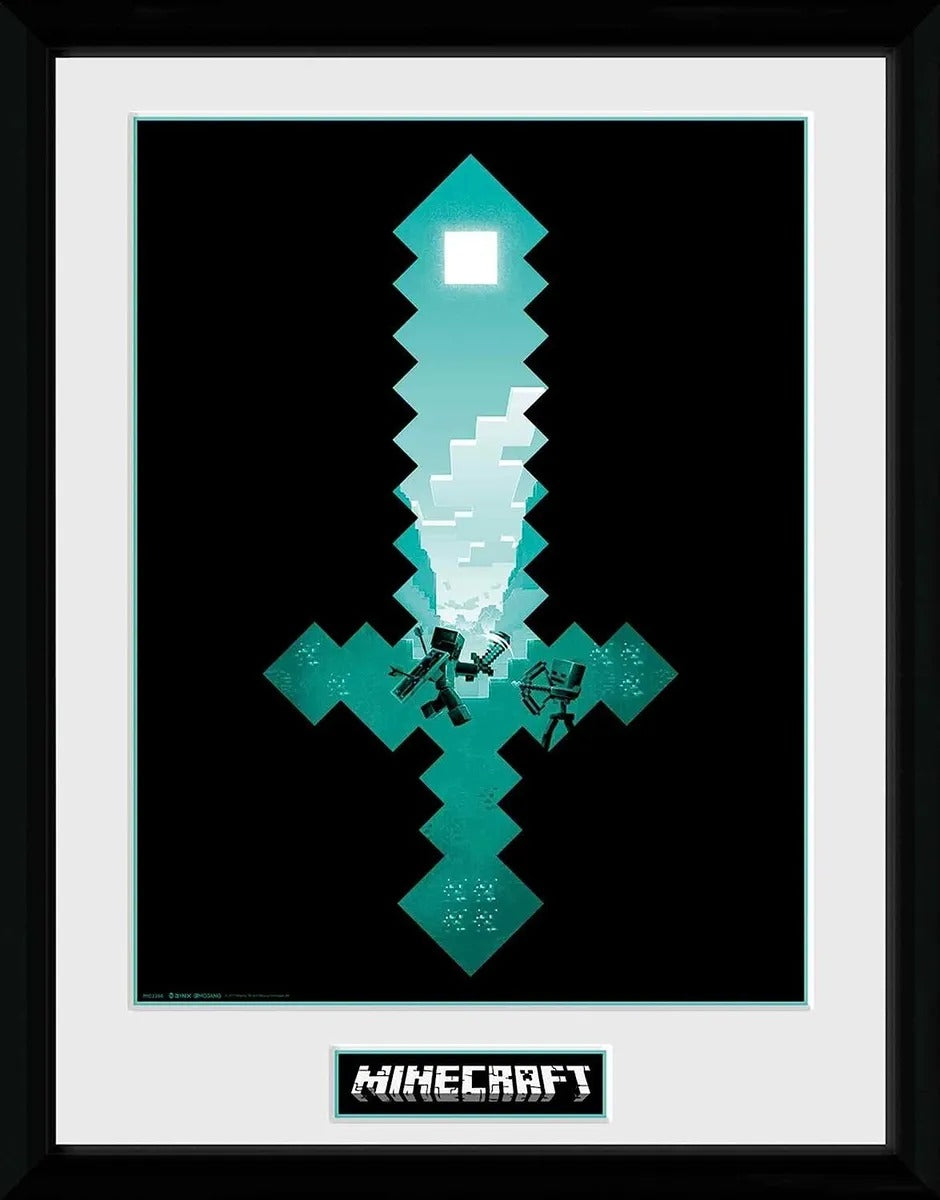 Official Minecraft Diamond Sword Poster