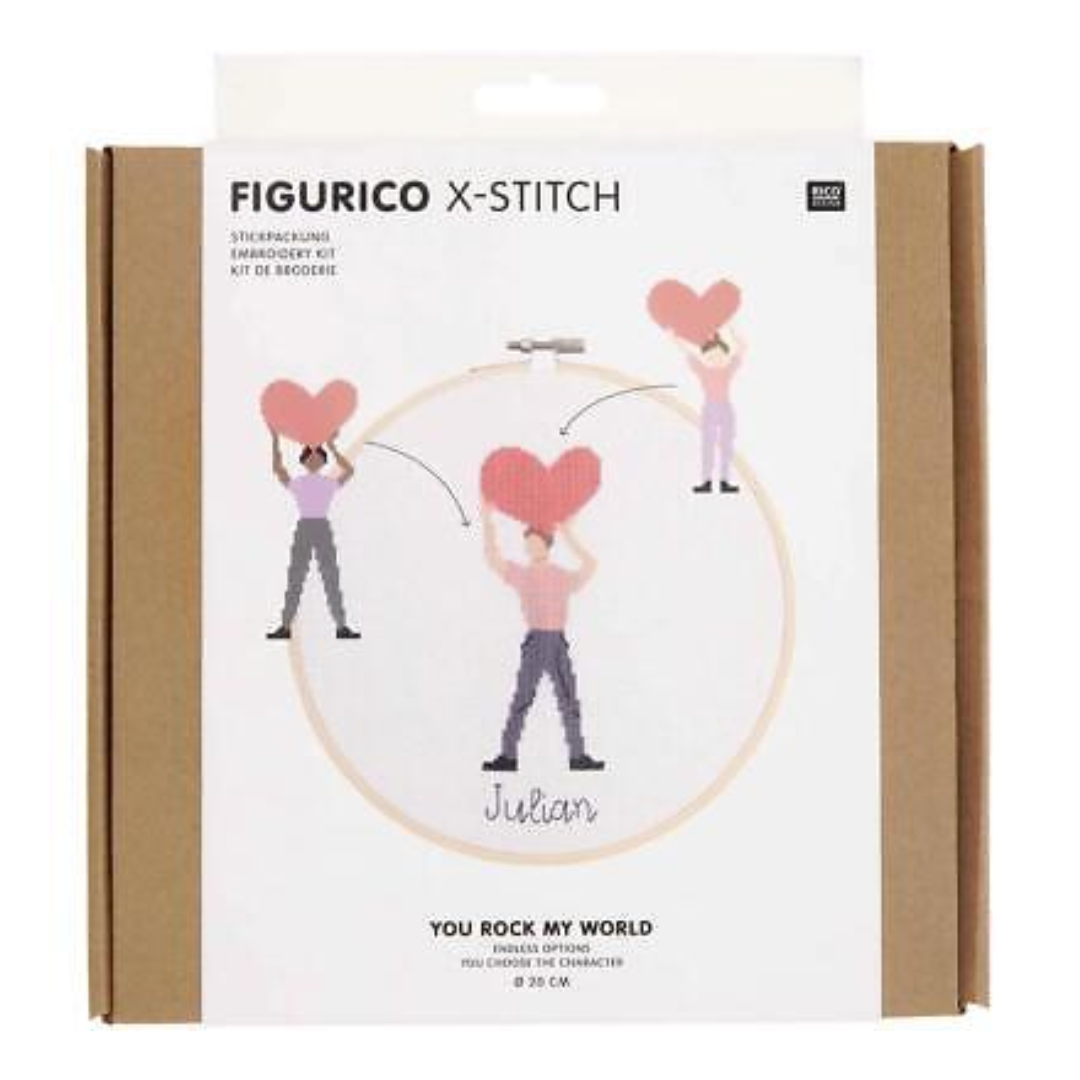 Embroidery Kit | Figurico You Rock My World