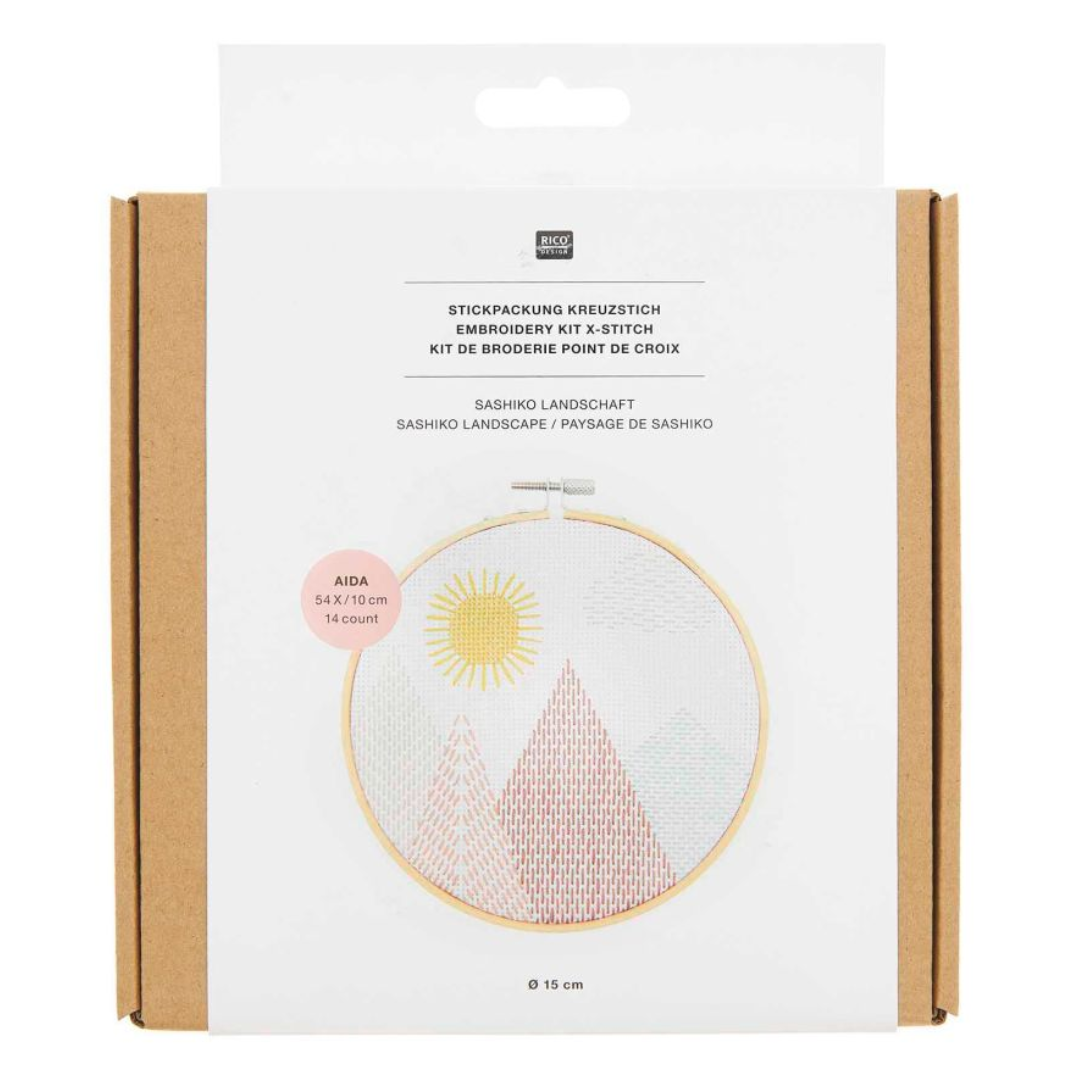 Embroidery Kit | Sashiko Landscape