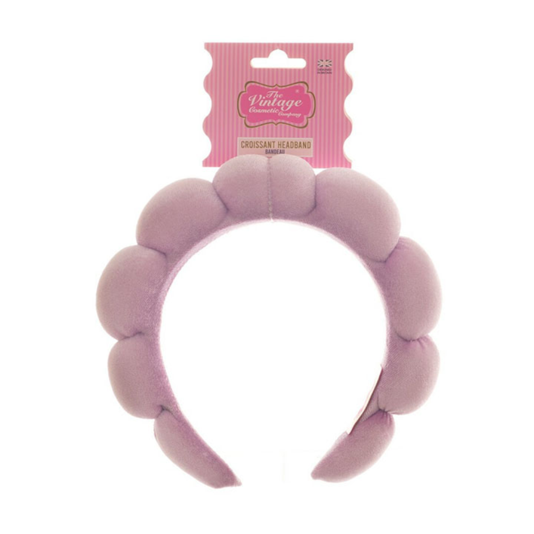 Croissant Headband | Lilac Velvet
