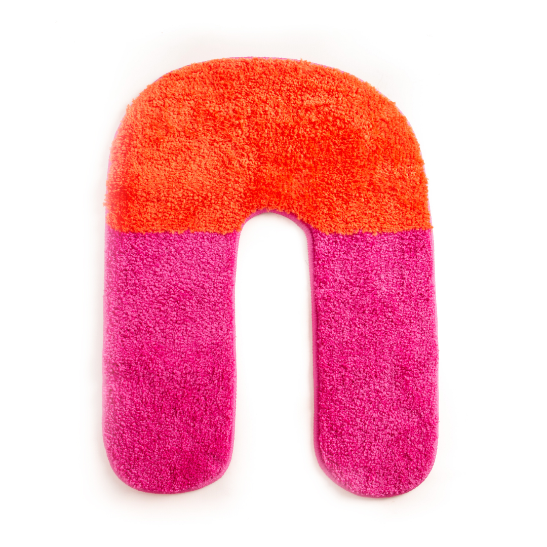 Bath Mat | Pink "U"