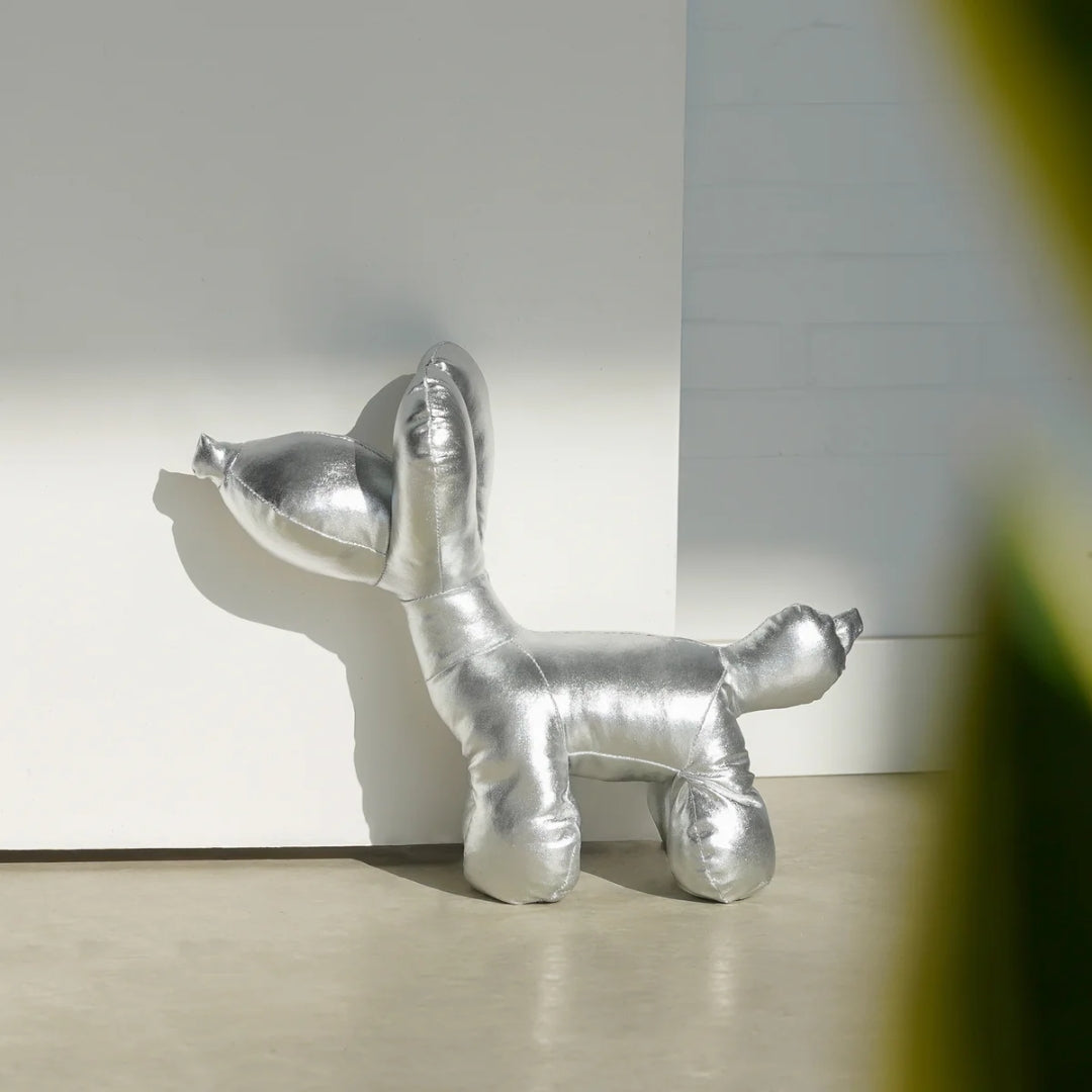 Balloon Dog Doorstop | Silver