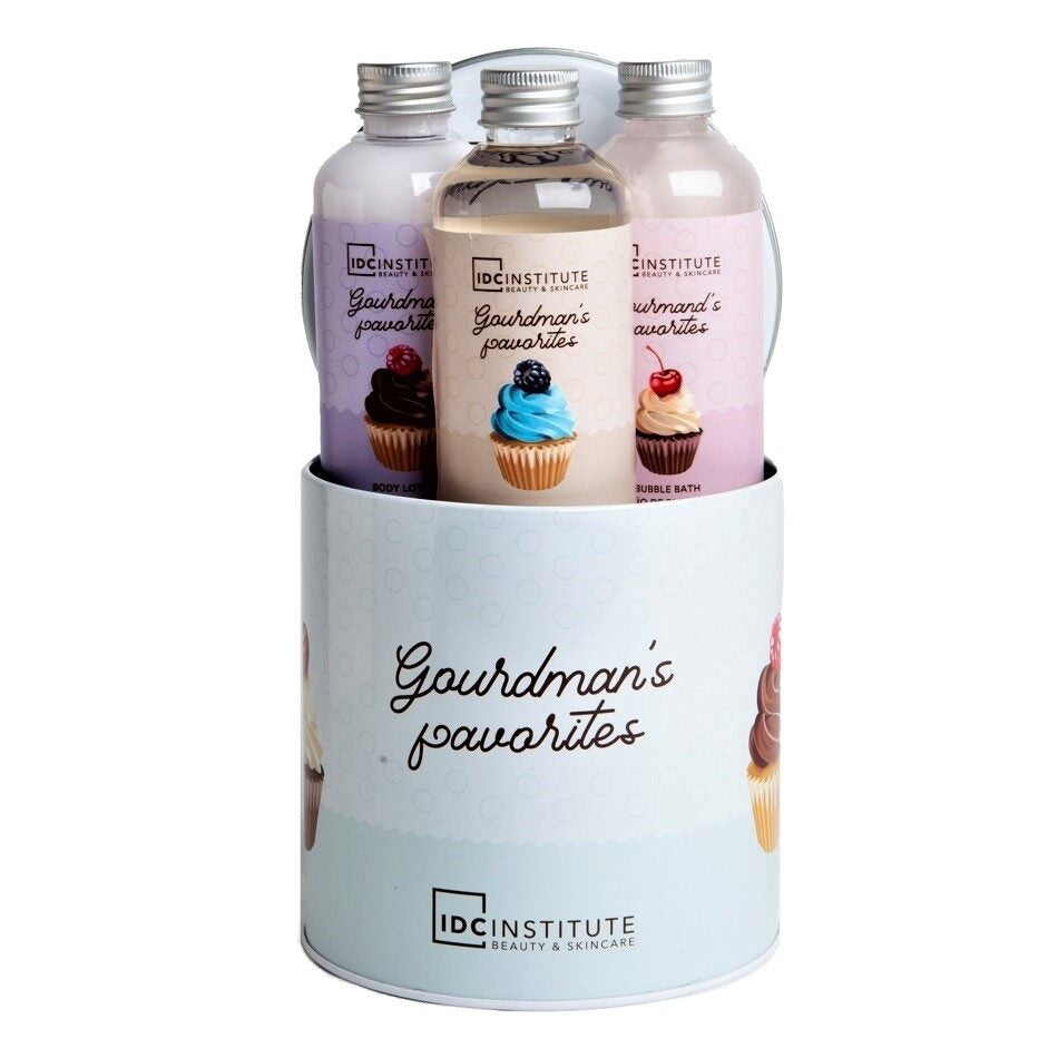 IDC Institute - Gourmand's Favorites Metal Box Bath Set