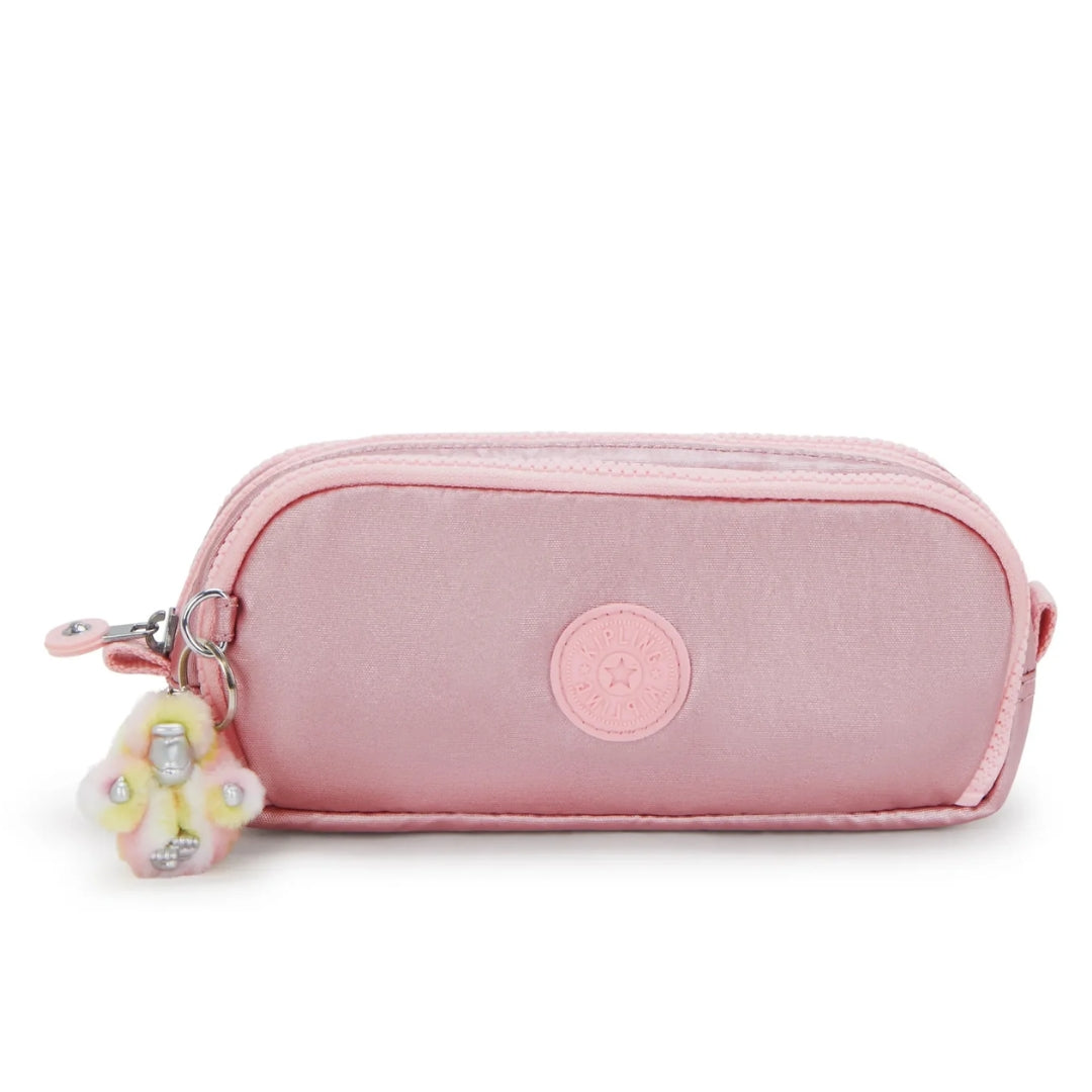 Kipling Gitroy Pencase Medium | Pink Met