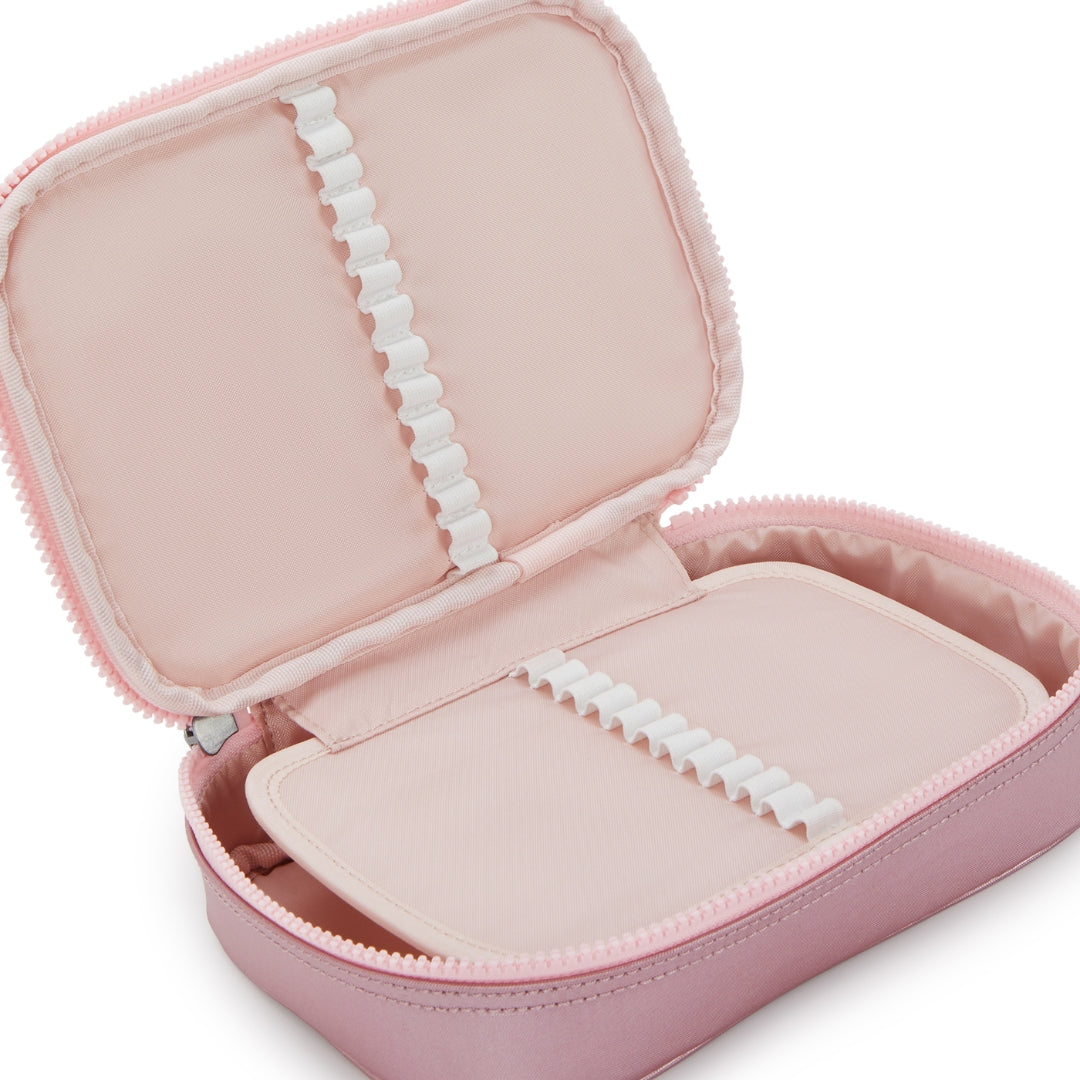 Kipling 100 Pens Pencil Case | Bronze Pink Met