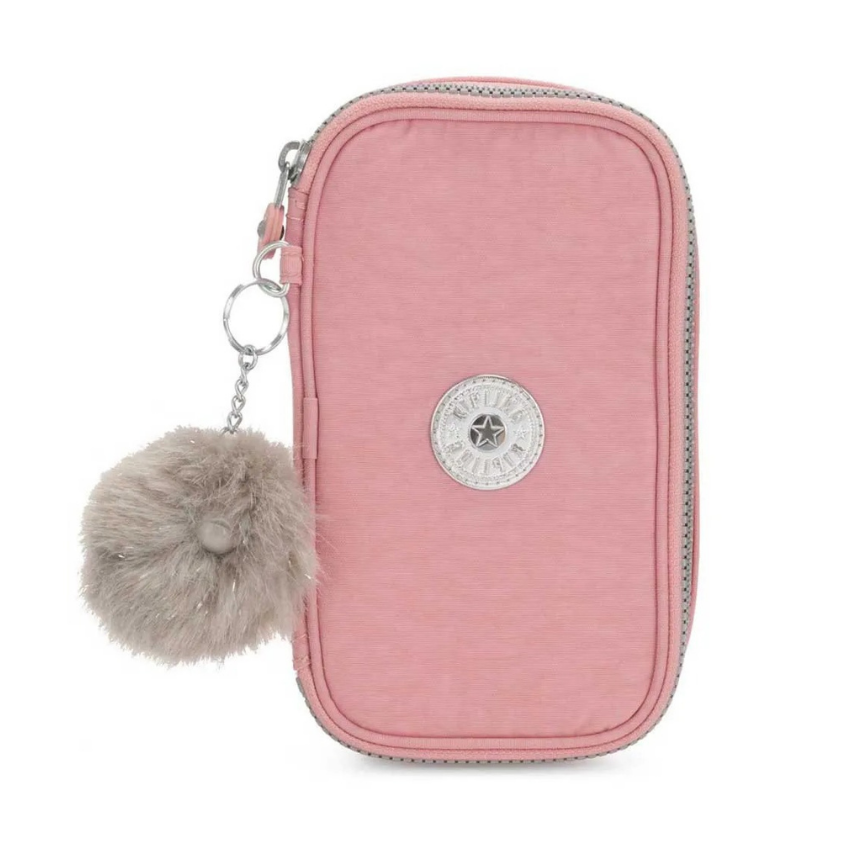 Kipling 50 Pens Pencil Case | Sea Pink