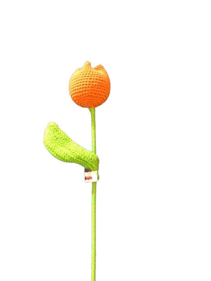 Handmade Rose Tulips - Orange