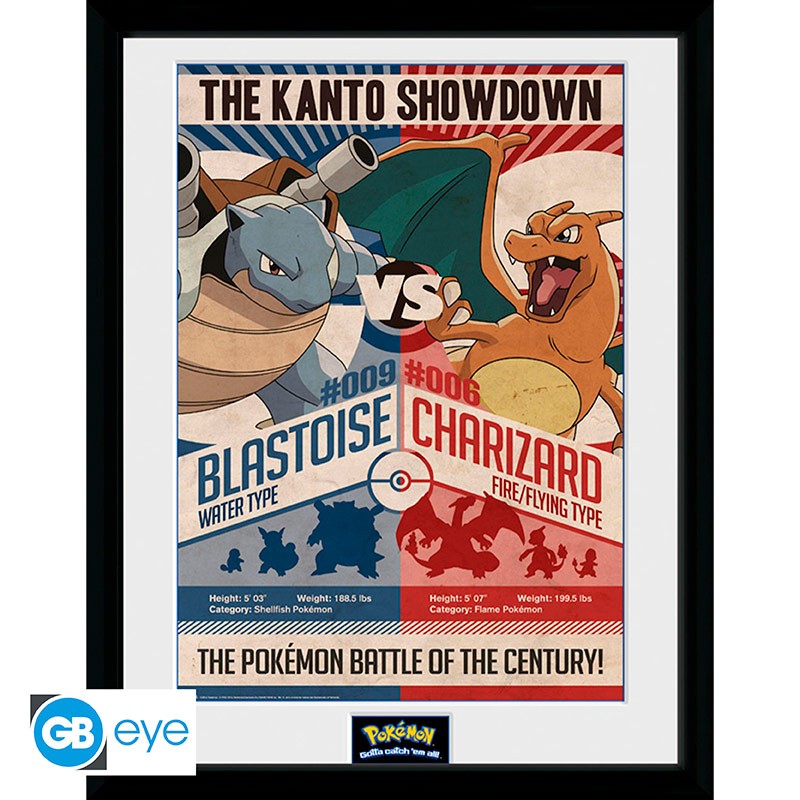 Pokemon Framed Print: Red vs. Blue