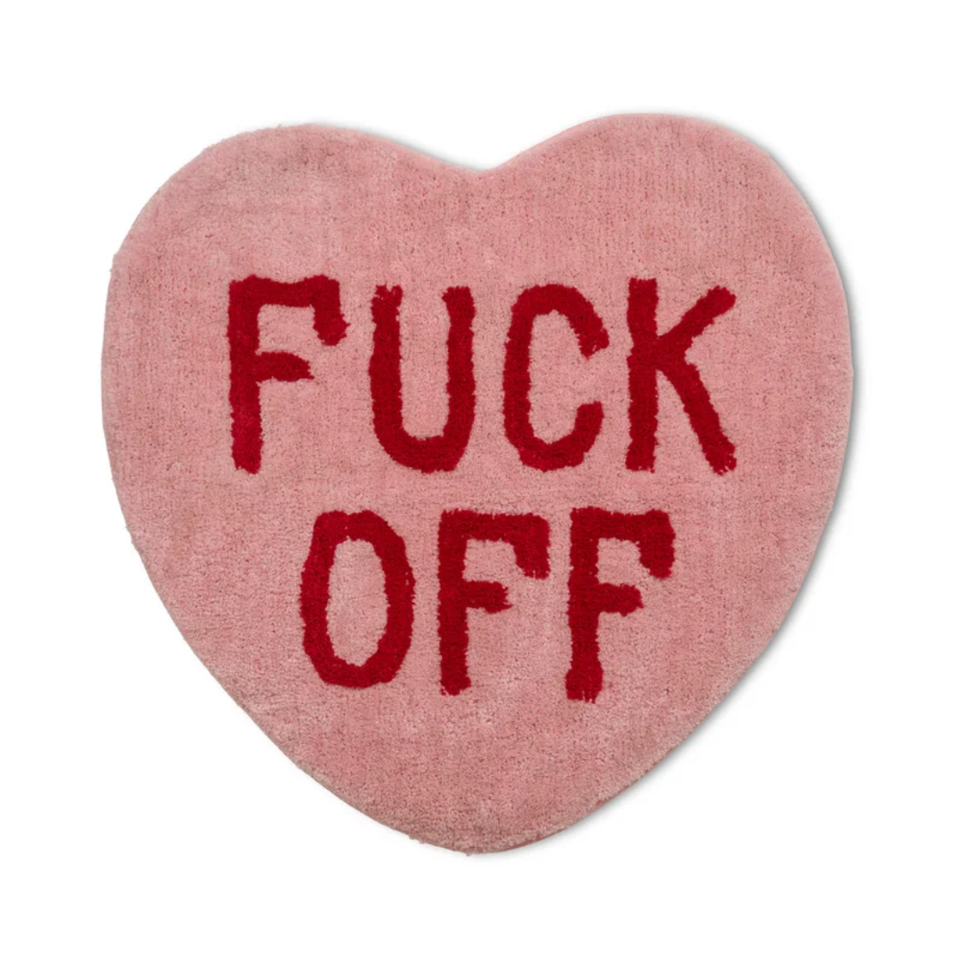 Rug | Fuck Off Heart Rug