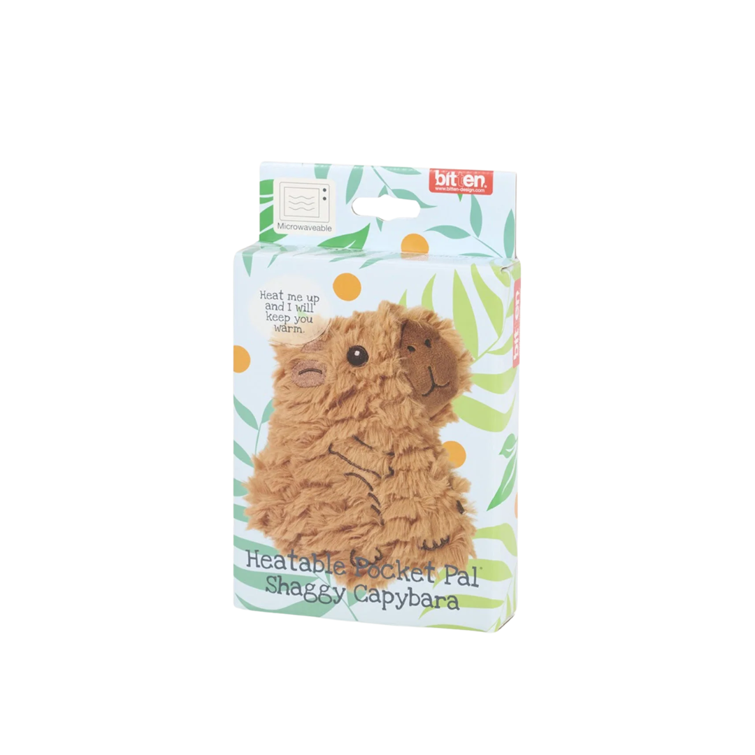 Heatable Pocket Pal |  Shaggy Capibara