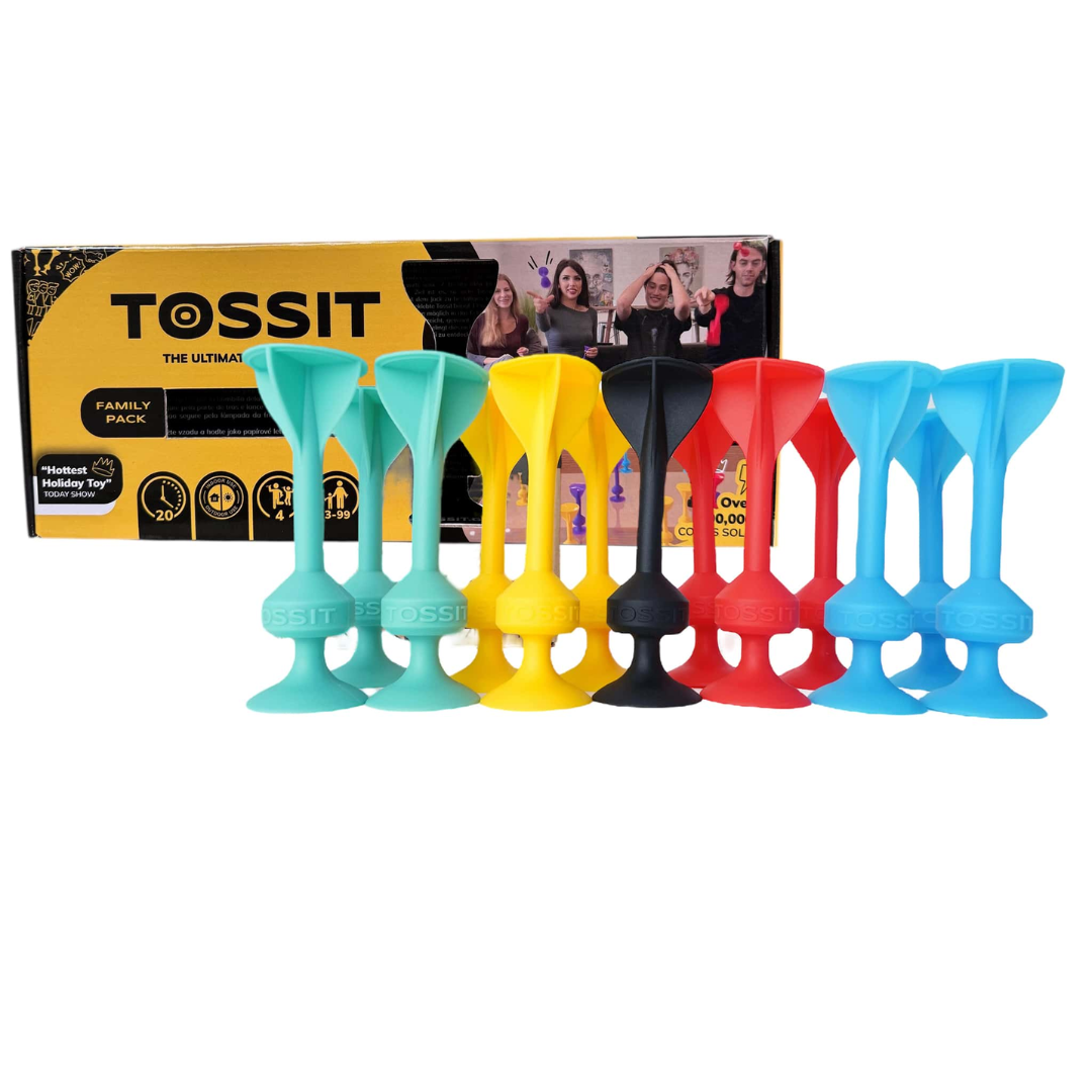 Tossit: Family Set | Rd/Cyn/Blu/Yel