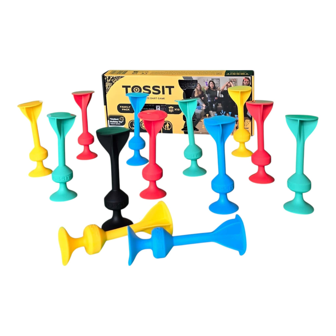 Tossit: Family Set | Rd/Cyn/Blu/Yel