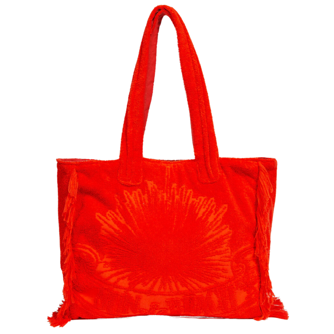 Sun of a Beach Terry Tote Bag | Orange