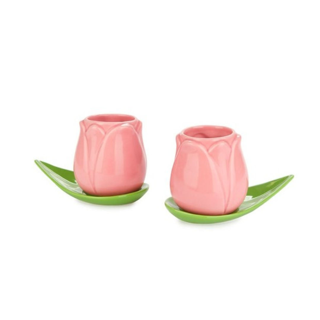 Tulip Coffee Cup Set of 2 | Pink