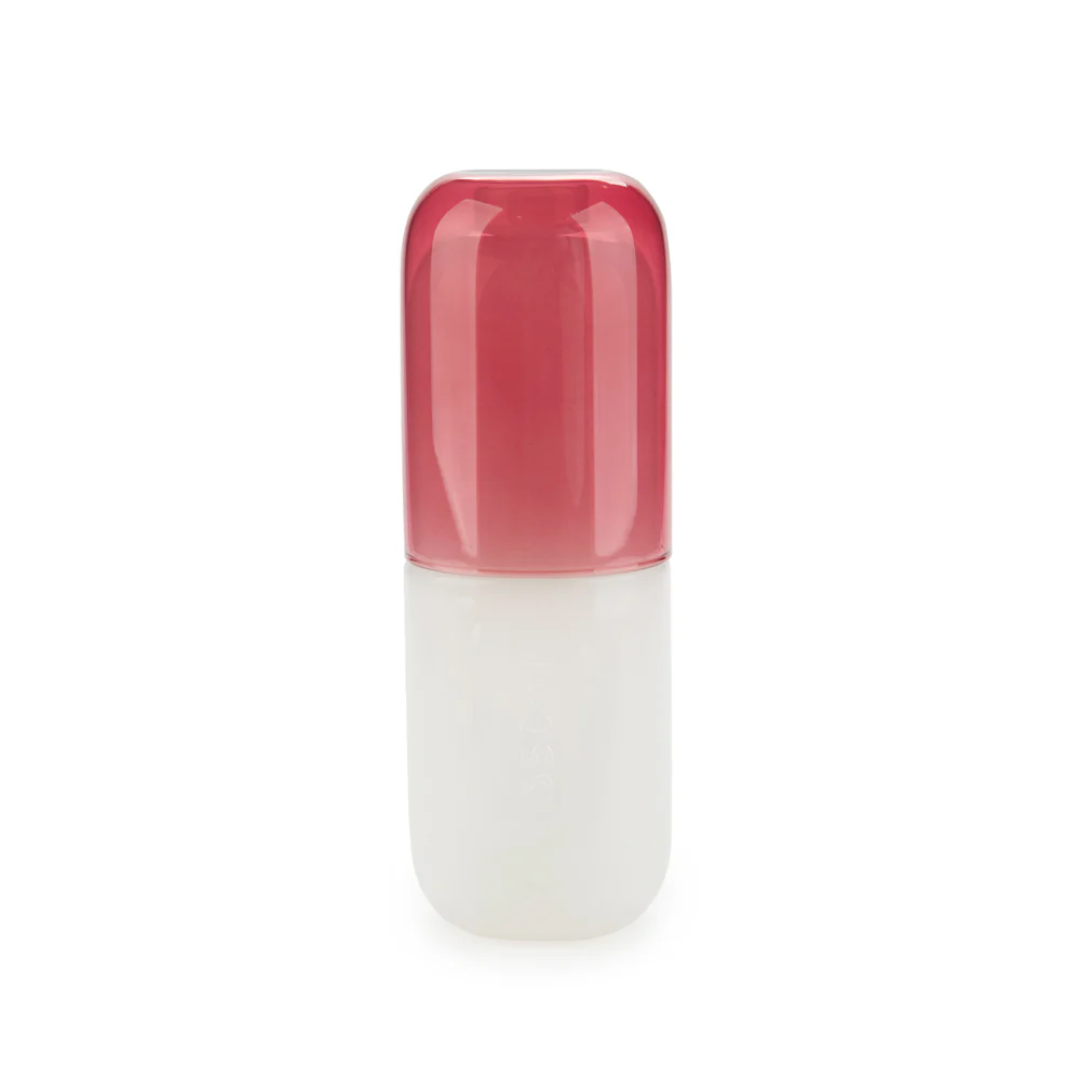Water Pill Bottle & Glass | Pink