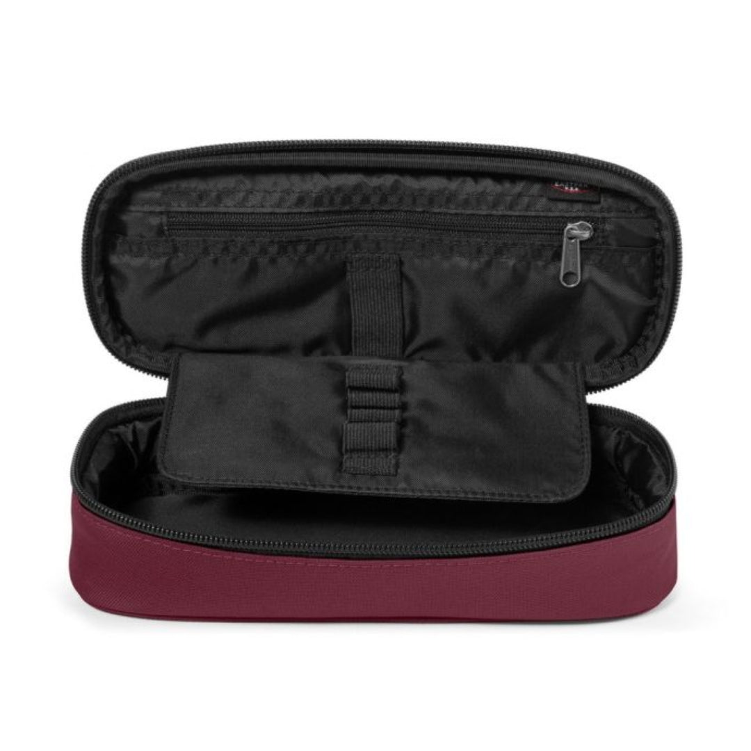 Eastpak Oval Single Pencil Case | Maroon Burgundy