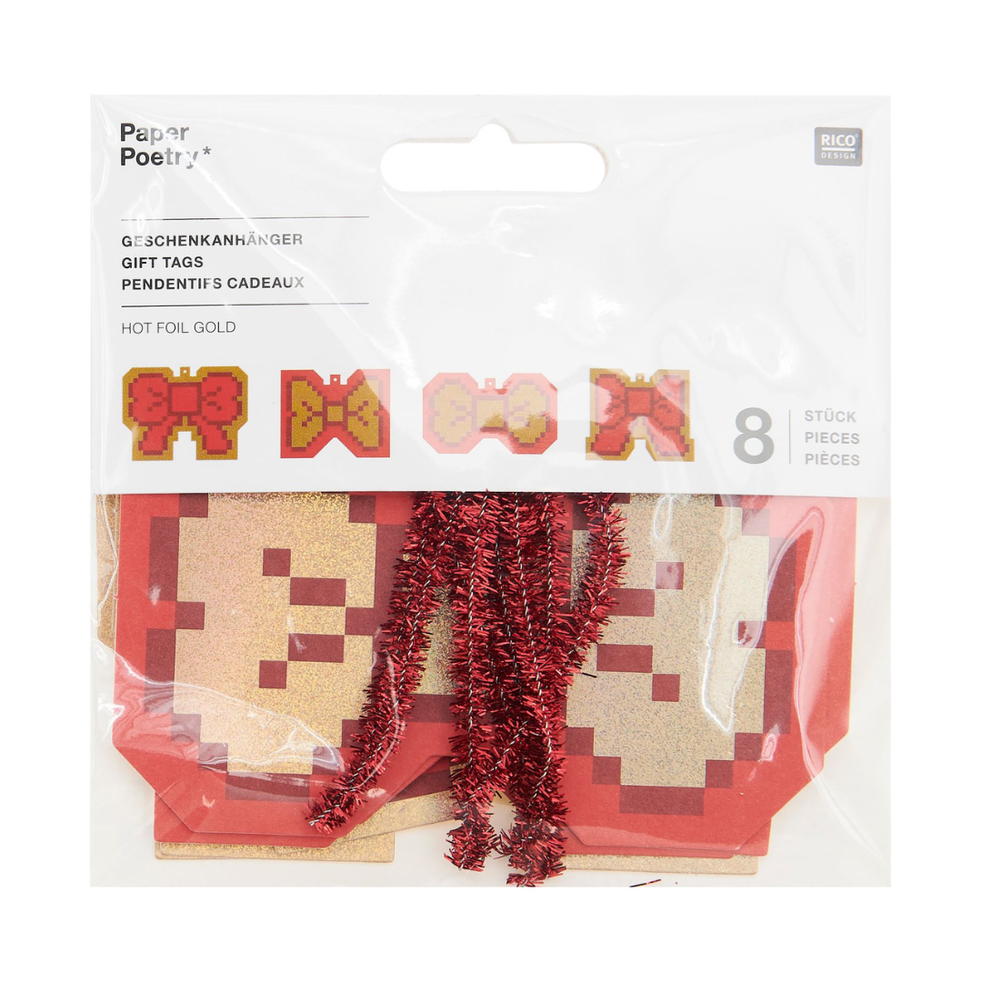 Bows Gifts Tags Set of 8