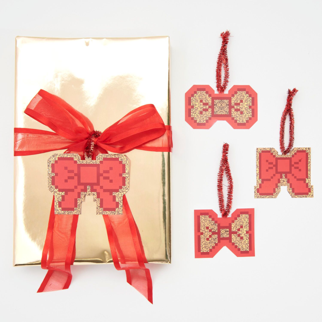 Bows Gifts Tags Set of 8