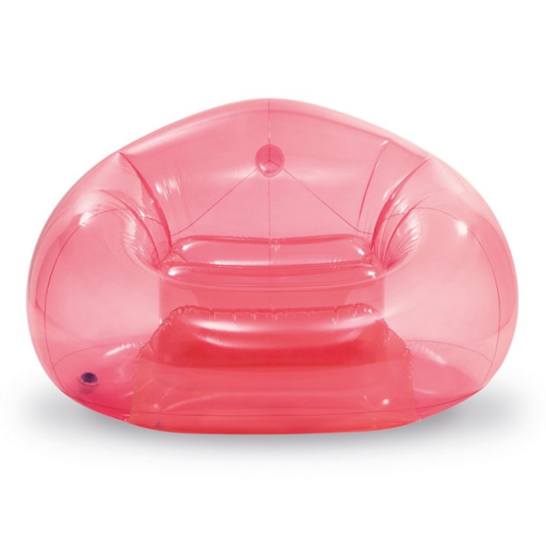Intex Transparent Beanless Bag Chair | Pink