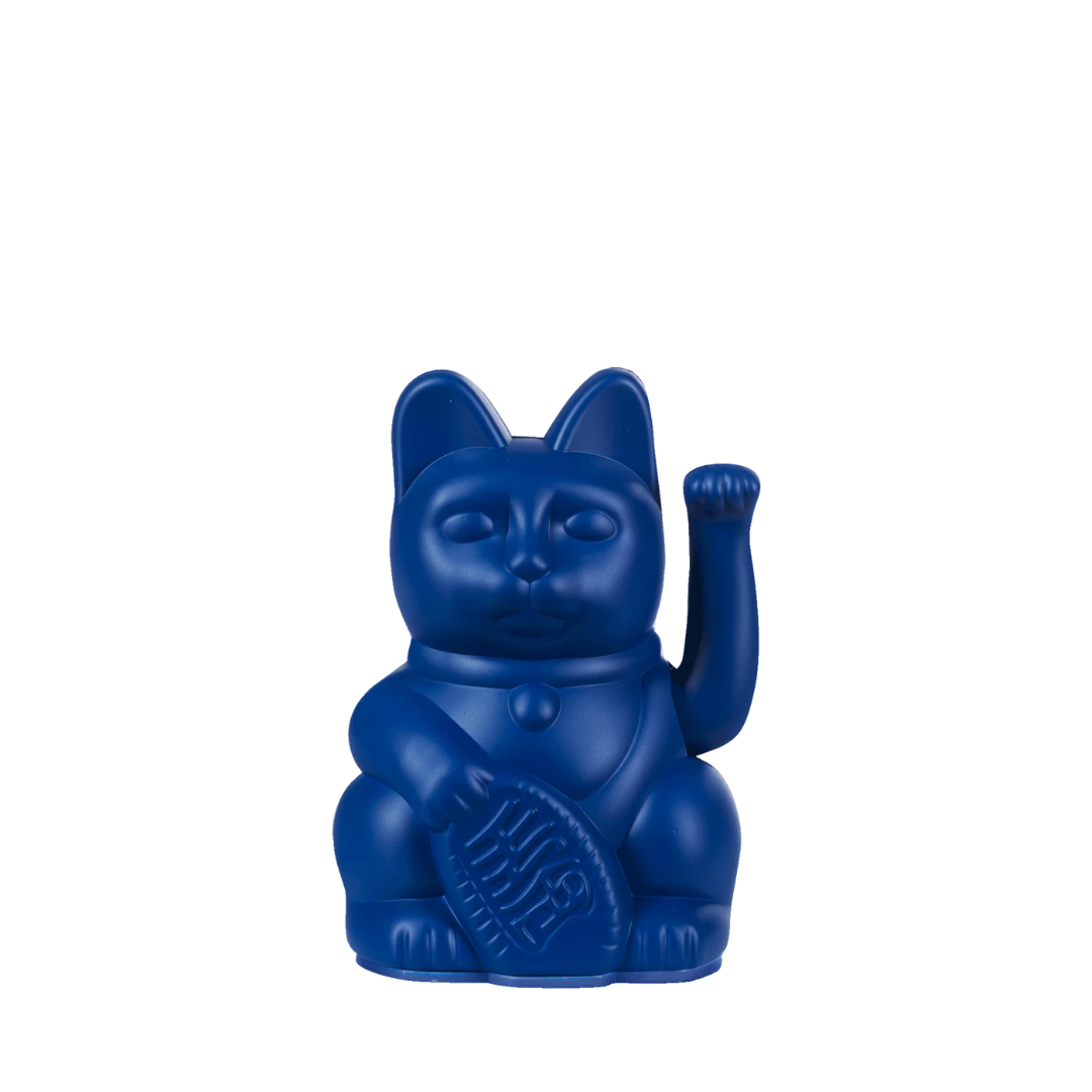 Mini Lucky Cat | Dark Blue