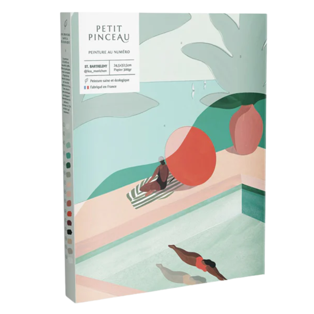 Paint by Numbers Set | St. Barthélemy by Léa Morichon