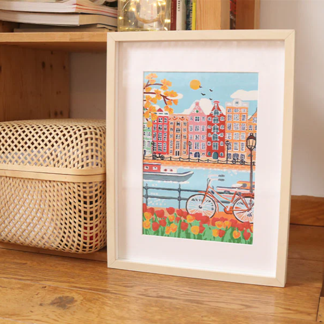 Paint by Numbers Set | Amsterdam by Nidhi Kachhadiya