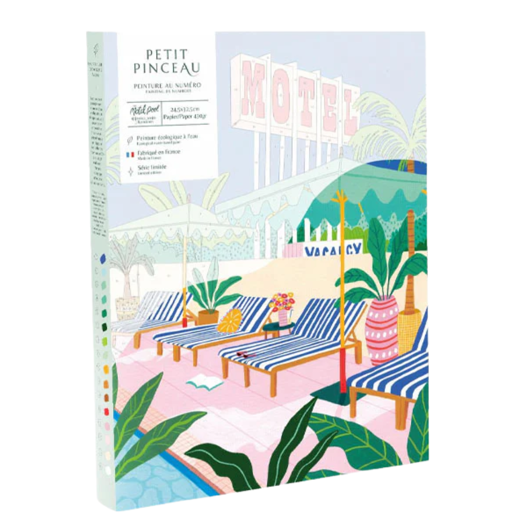 Paint by Numbers Set | The Motel Pool by Jessica Smith