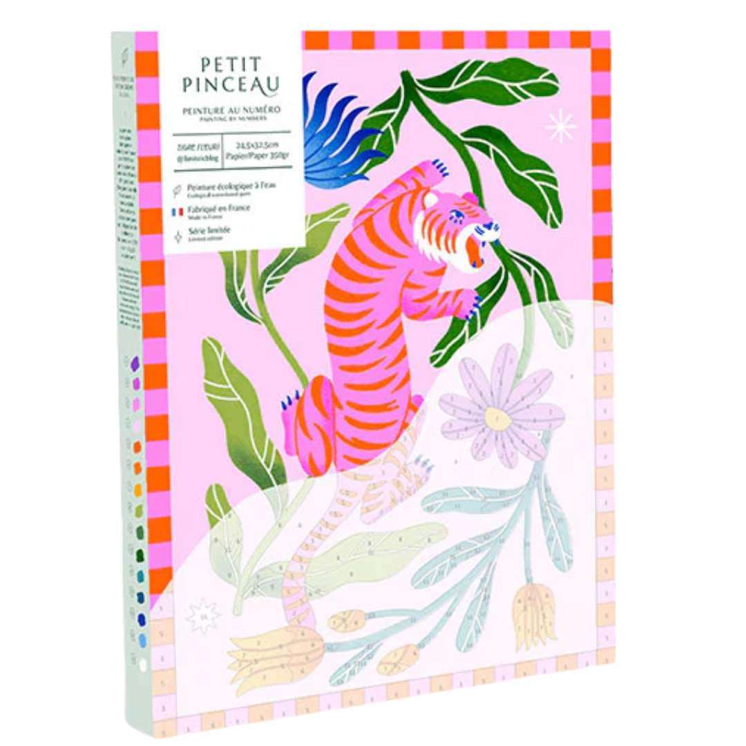 Paint by Numbers Set | Flowering Tiger by Limistic