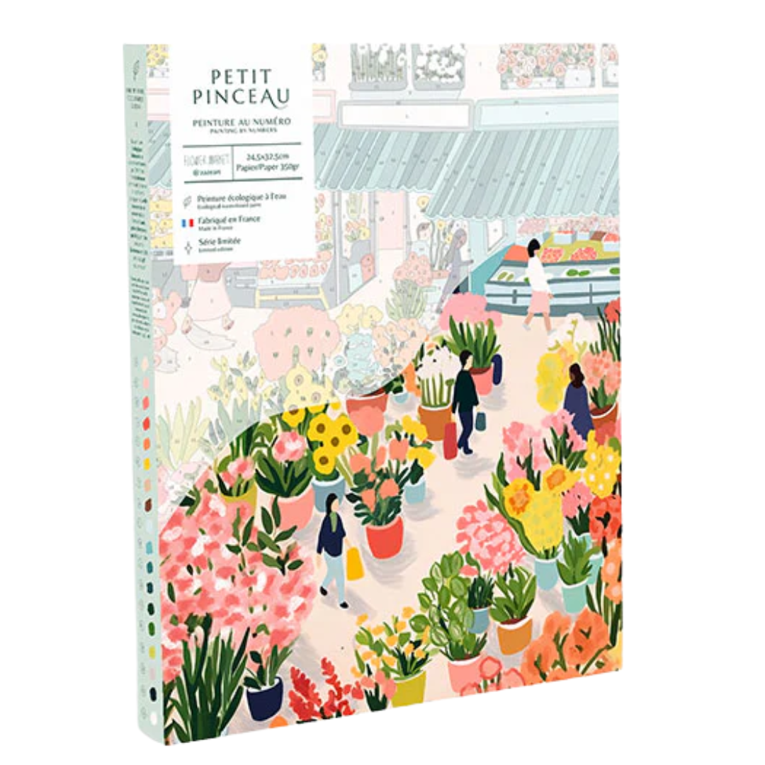 Paint by Numbers Set | Flower Market by Zaze Art