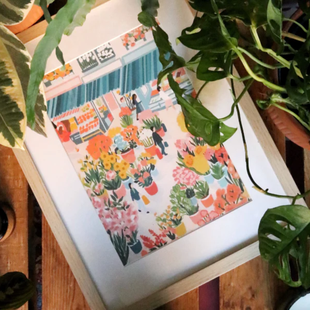 Paint by Numbers Set | Flower Market by Zaze Art