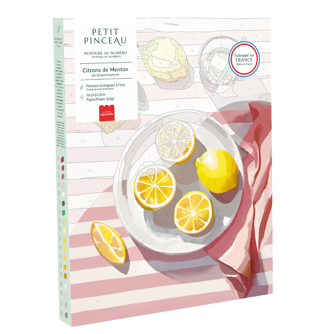 Paint by Numbers Set | Menton Lemons by La Petite Epicerie